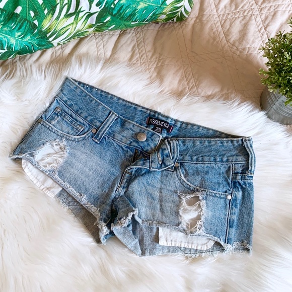 Forever 21 Pants - Forever 21 Denim Cut Offs | Size 26